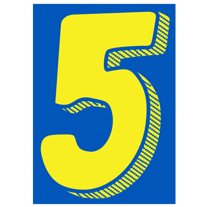 7-1/2" Yellow & Blue