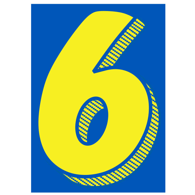 7-1/2" Yellow & Blue