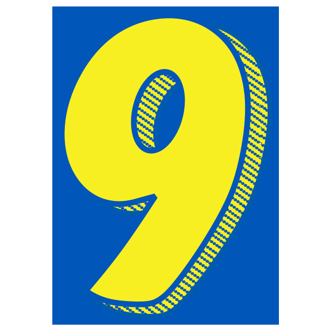 7-1/2" Yellow & Blue
