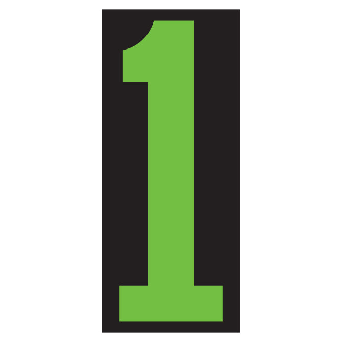 5-1/2" Fluorescent Green & Black