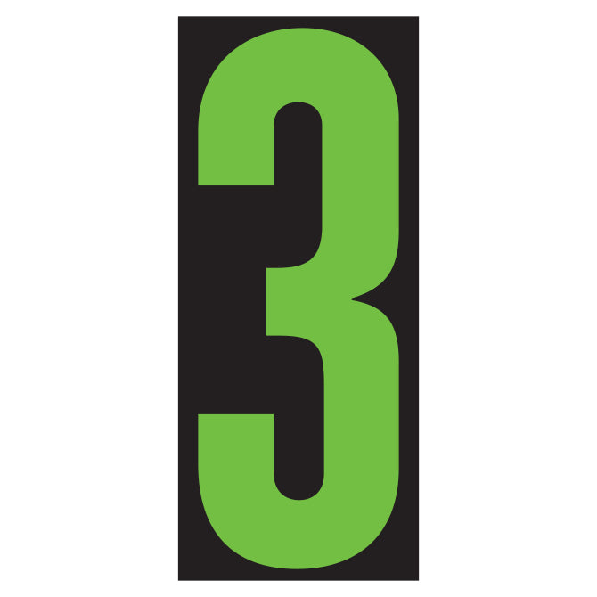 5-1/2" Fluorescent Green & Black