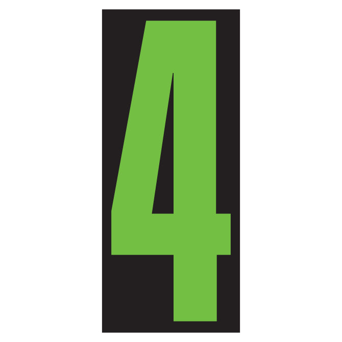 5-1/2" Fluorescent Green & Black