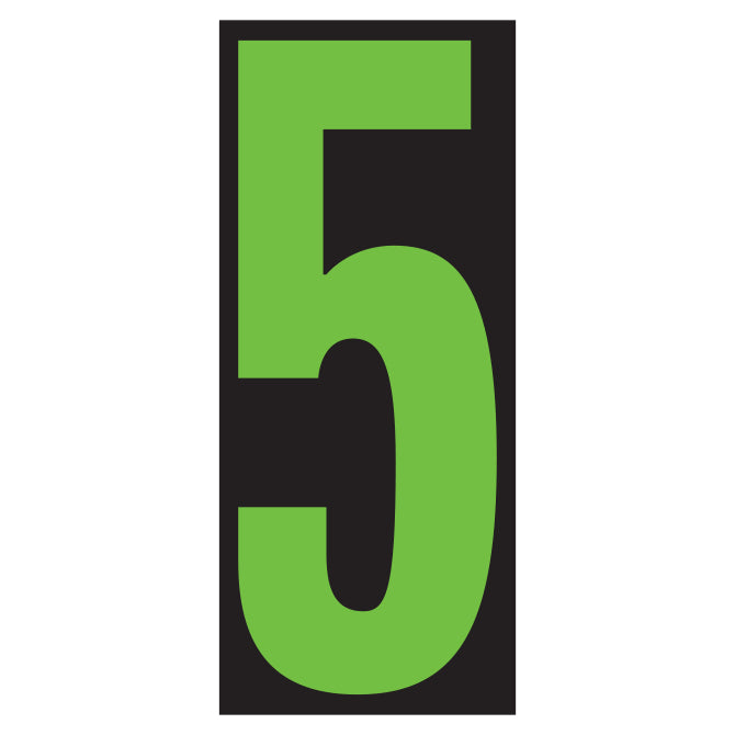 5-1/2" Fluorescent Green & Black