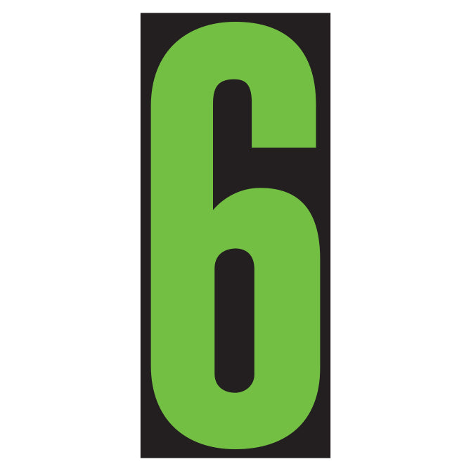 5-1/2" Fluorescent Green & Black