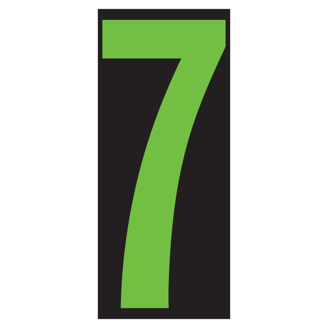 5-1/2" Fluorescent Green & Black