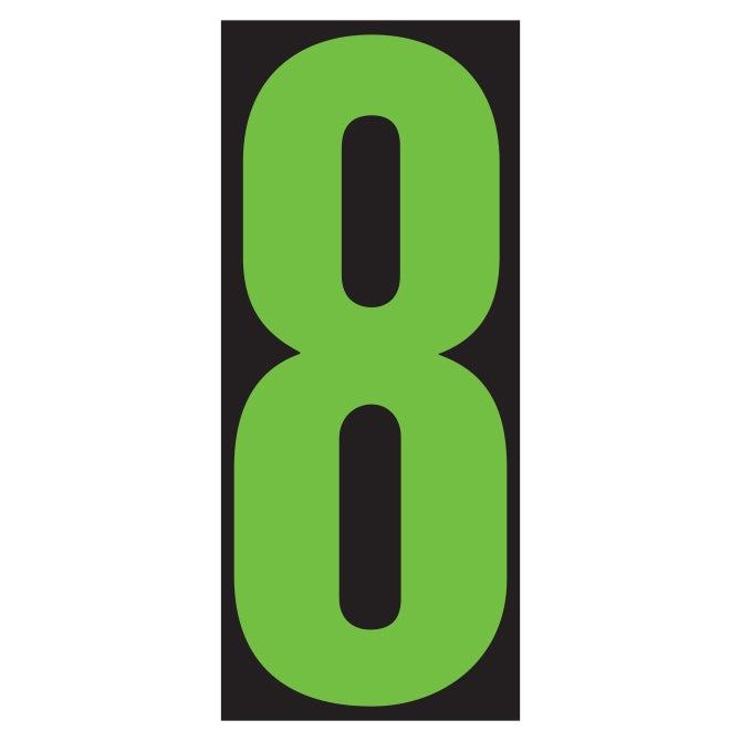 5-1/2" Fluorescent Green & Black