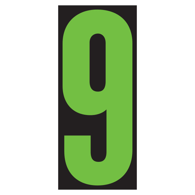 5-1/2" Fluorescent Green & Black