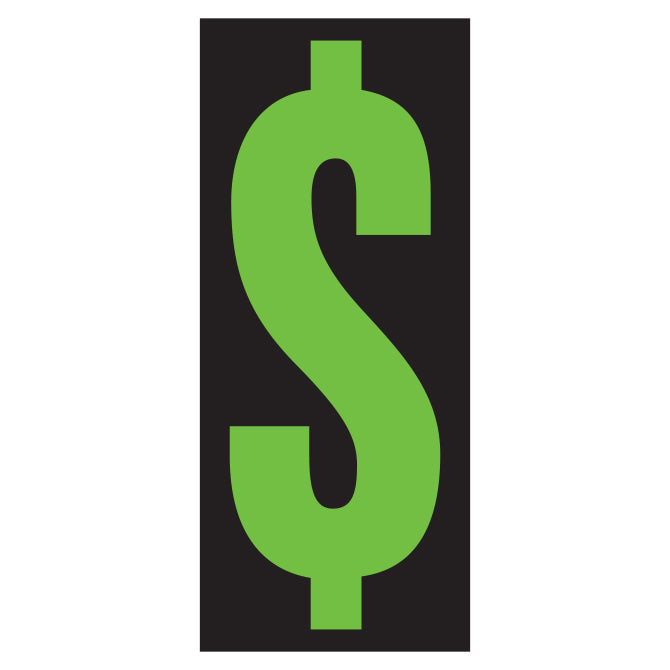 5-1/2" Fluorescent Green & Black