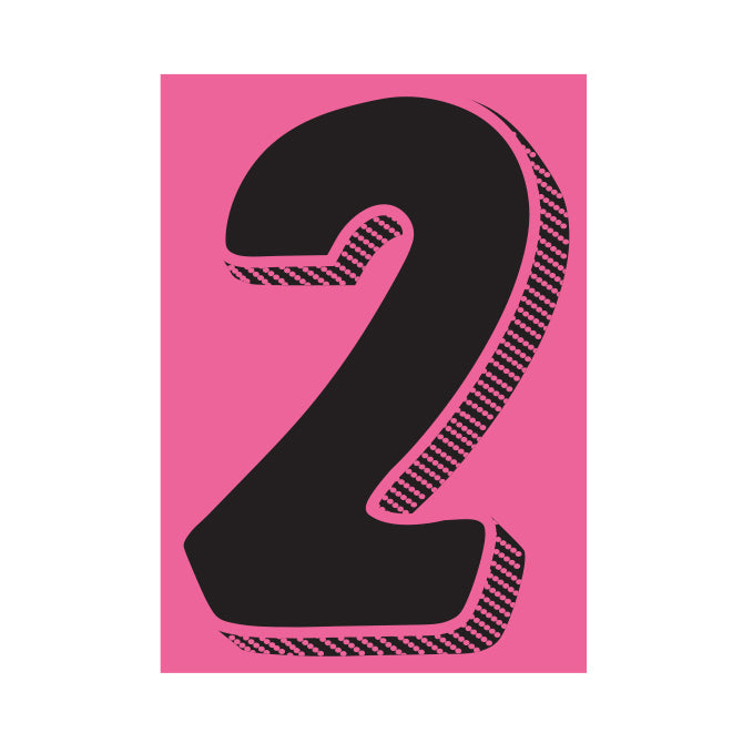 7-1/2" Black & Pink