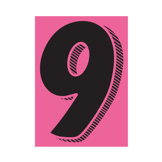 7-1/2" Black & Pink