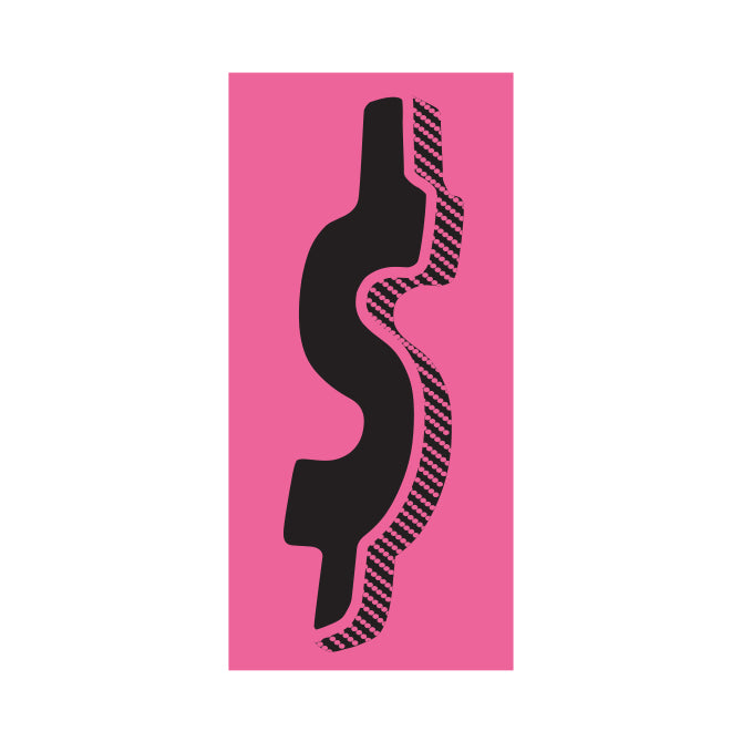 7-1/2" Black & Pink