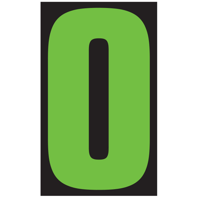 9-1/2" Fluorescent Green & Black