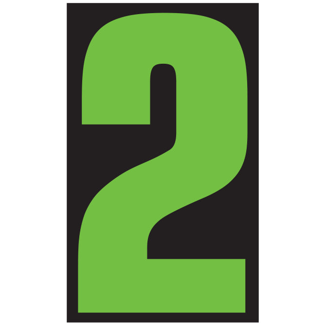 9-1/2" Fluorescent Green & Black