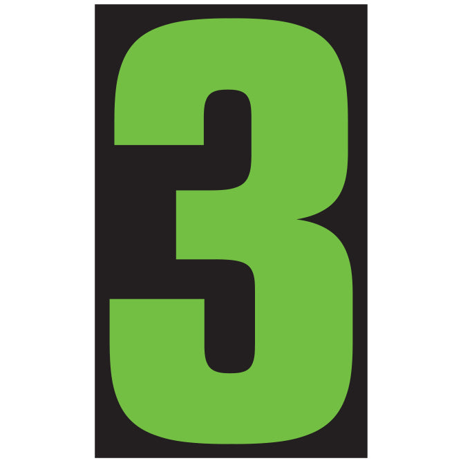 9-1/2" Fluorescent Green & Black