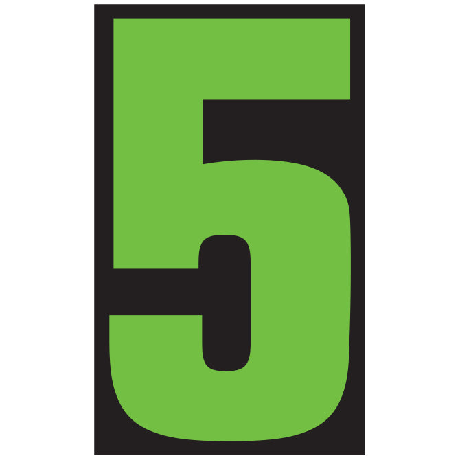 9-1/2" Fluorescent Green & Black