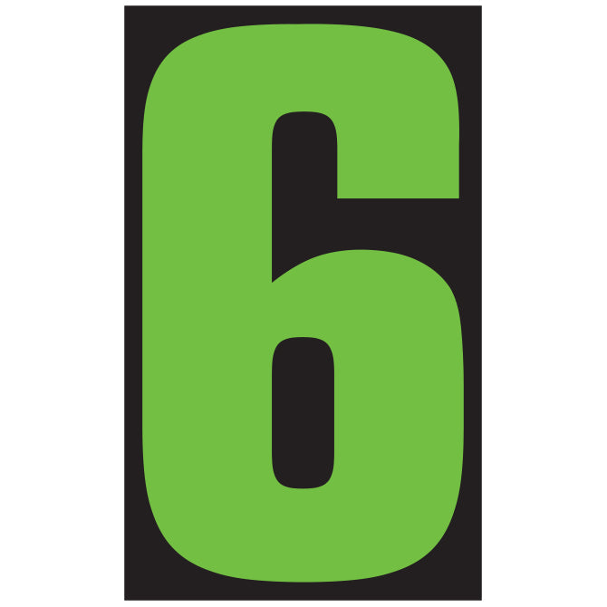 9-1/2" Fluorescent Green & Black