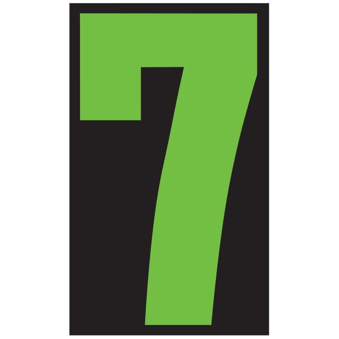 9-1/2" Fluorescent Green & Black