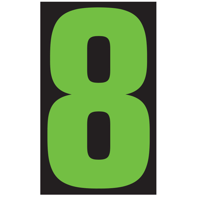 9-1/2" Fluorescent Green & Black