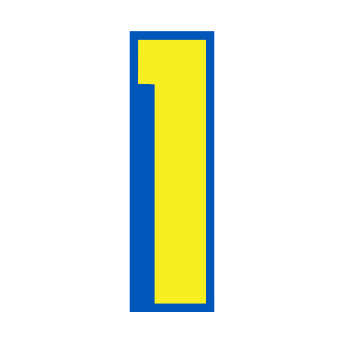 9-1/2" Yellow & Blue