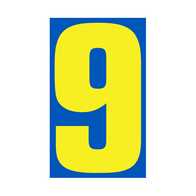 9-1/2" Yellow & Blue