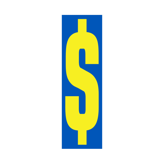 9-1/2" Yellow & Blue