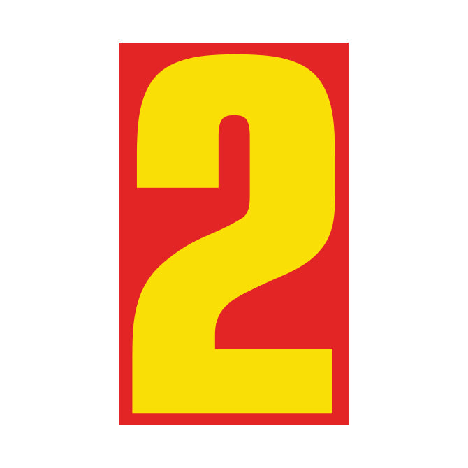 9-1/2" Yellow & Red