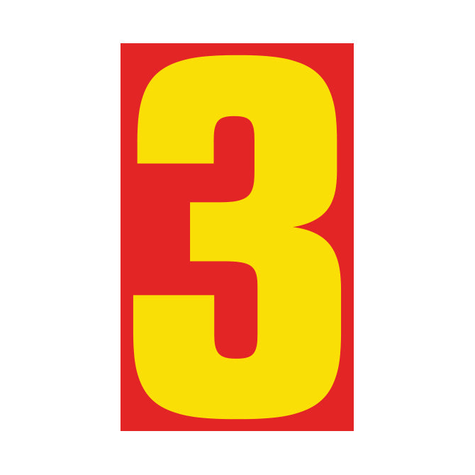 9-1/2" Yellow & Red