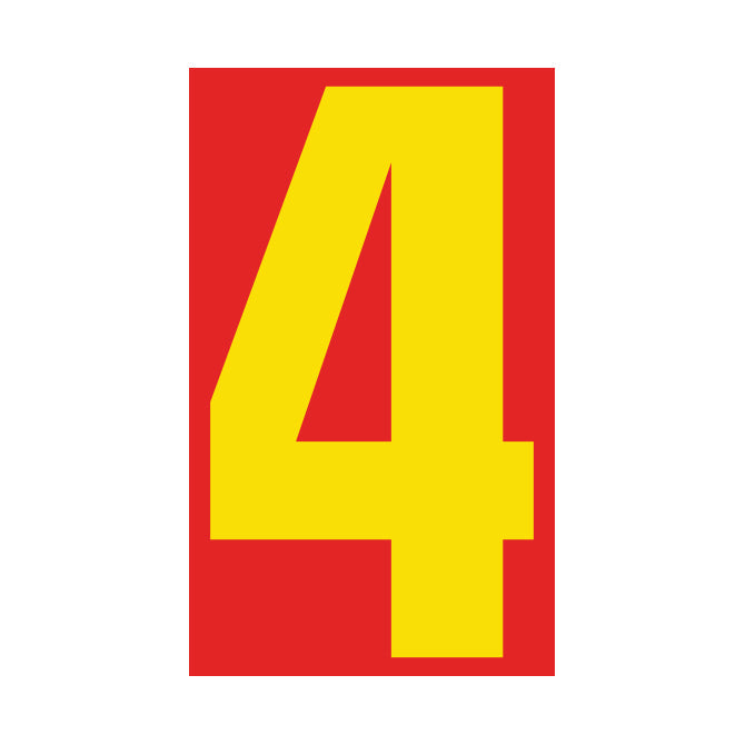 9-1/2" Yellow & Red