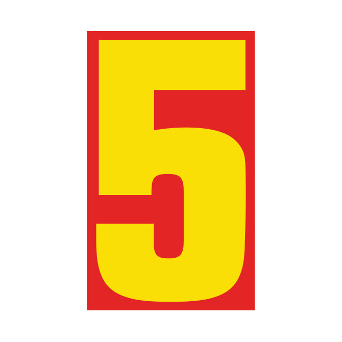 9-1/2" Yellow & Red