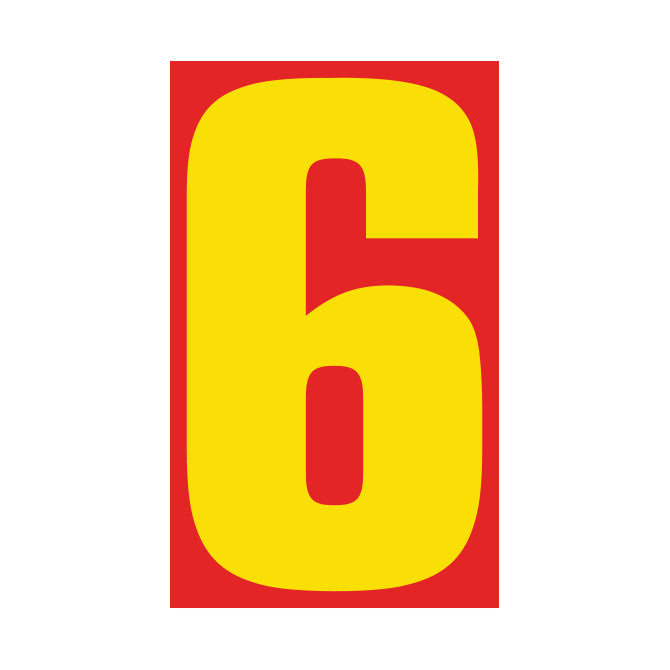 9-1/2" Yellow & Red