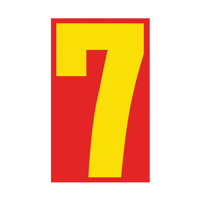 9-1/2" Yellow & Red