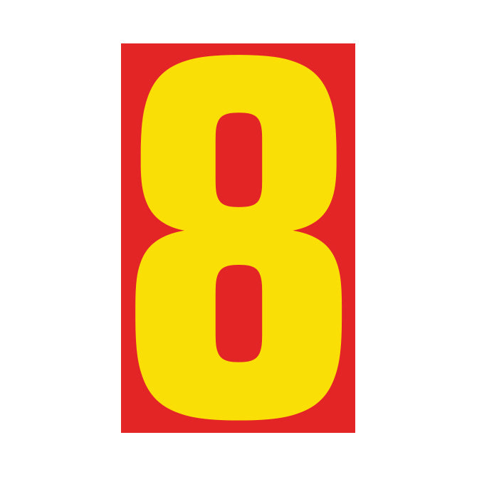 9-1/2" Yellow & Red