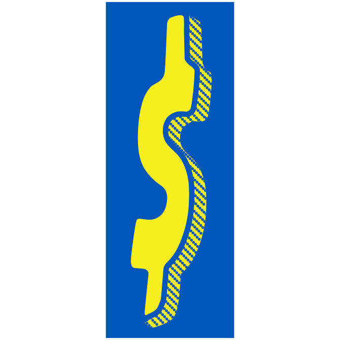 Yellow & Blue Number Stickers - 11-1/2"