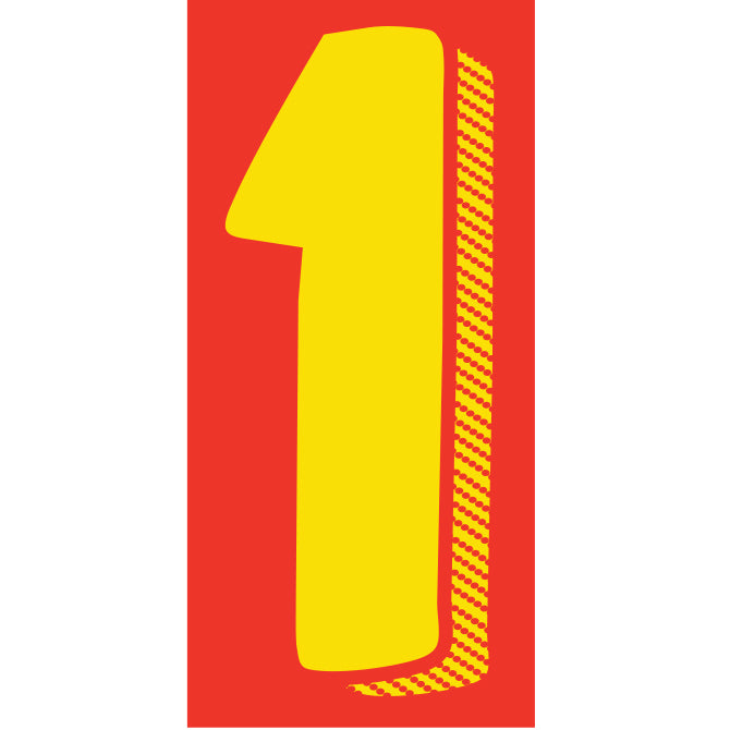 7-1/2" Yellow & Red