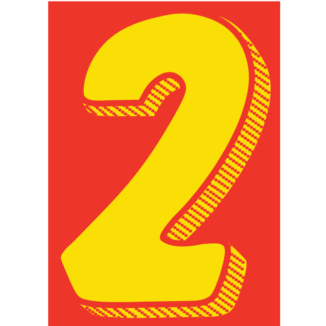 7-1/2" Yellow & Red