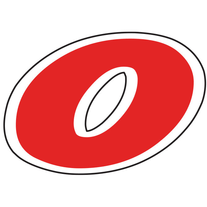 6-1/4" Red & White Die Cut