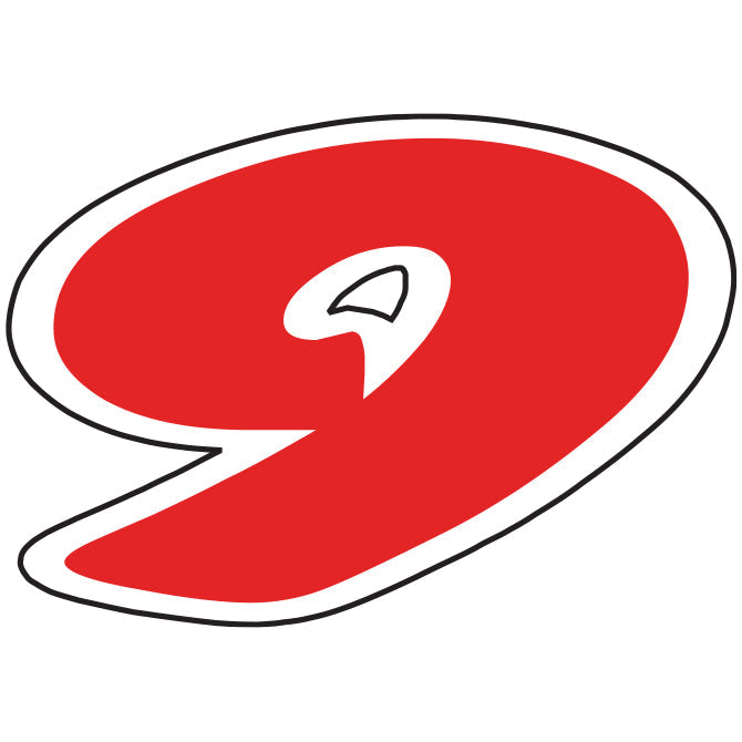 6-1/4" Red & White Die Cut