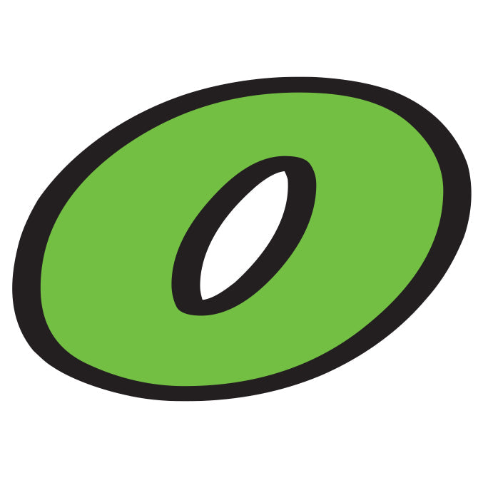 6-1/4" Fluorescent Green Die Cut