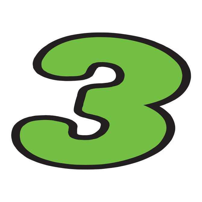 6-1/4" Fluorescent Green Die Cut