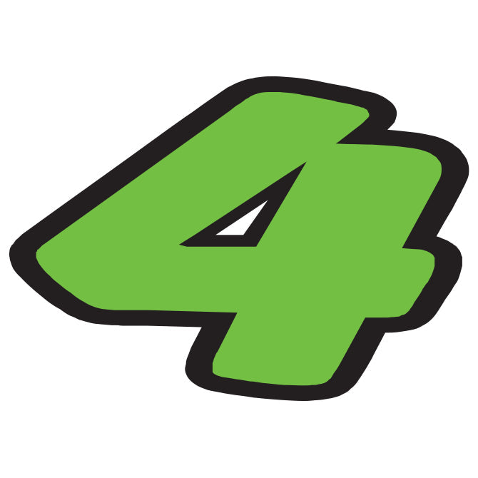 6-1/4" Fluorescent Green Die Cut