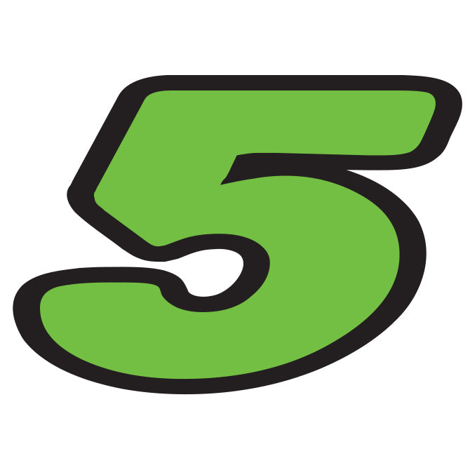 6-1/4" Fluorescent Green Die Cut