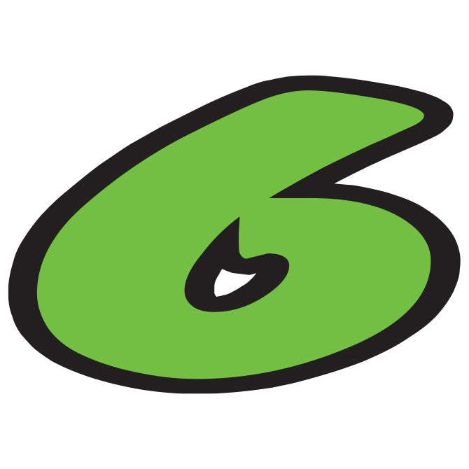 6-1/4" Fluorescent Green Die Cut