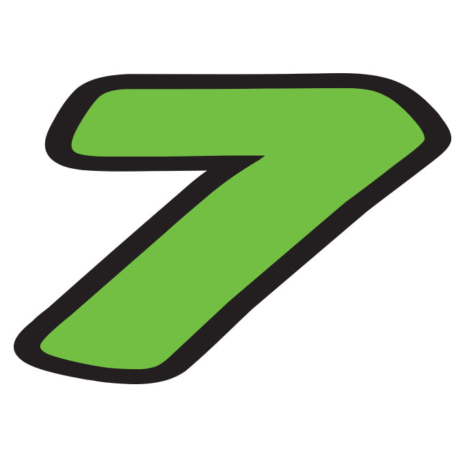 6-1/4" Fluorescent Green Die Cut