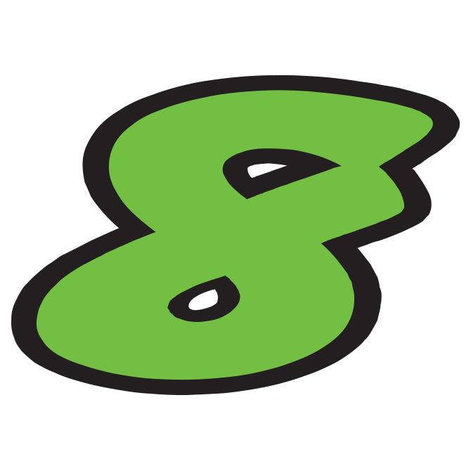 6-1/4" Fluorescent Green Die Cut