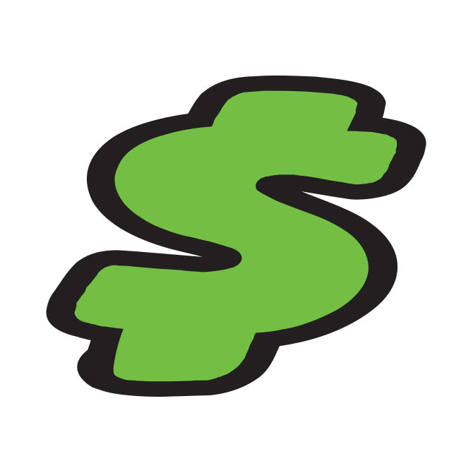 6-1/4" Fluorescent Green Die Cut