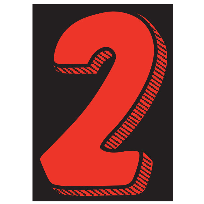7-1/2" Red & Black