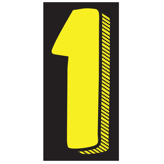 7-1/2" Yellow & Black