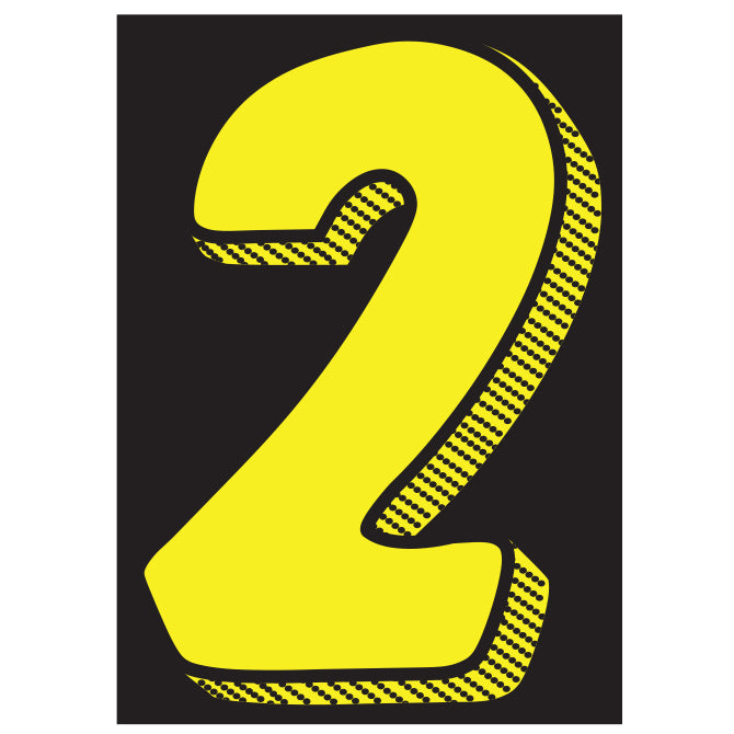 7-1/2" Yellow & Black