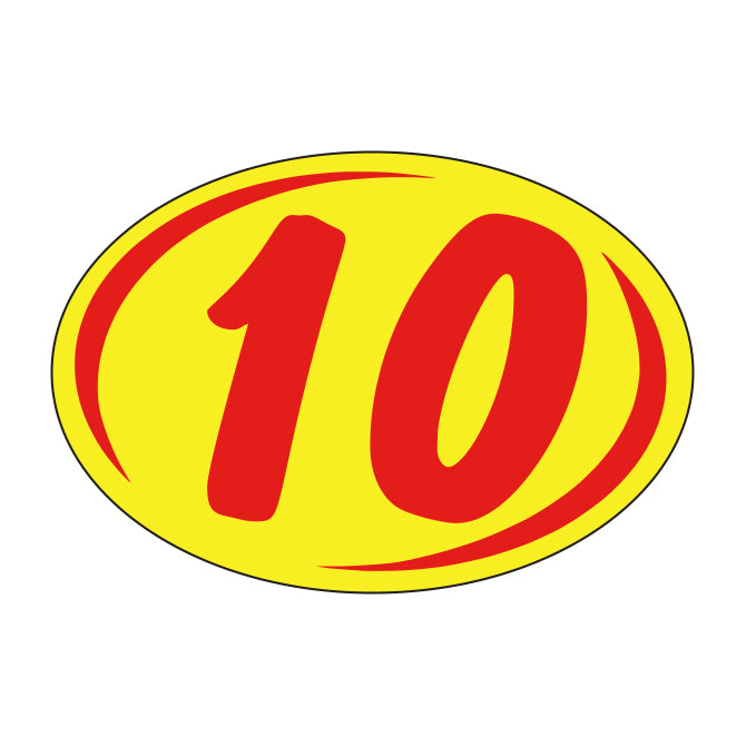 Small Oval Years - Window Sticker