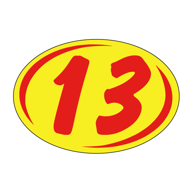 Small Oval Years - Window Sticker